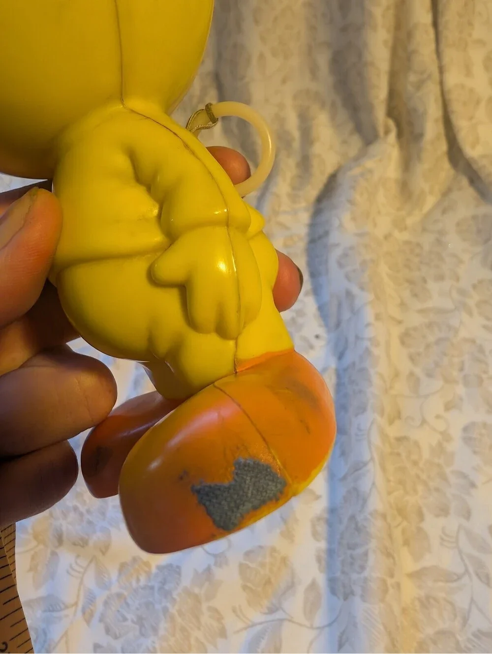 Vintage Tweety Bird Talking Action Figure with Flip up Mask